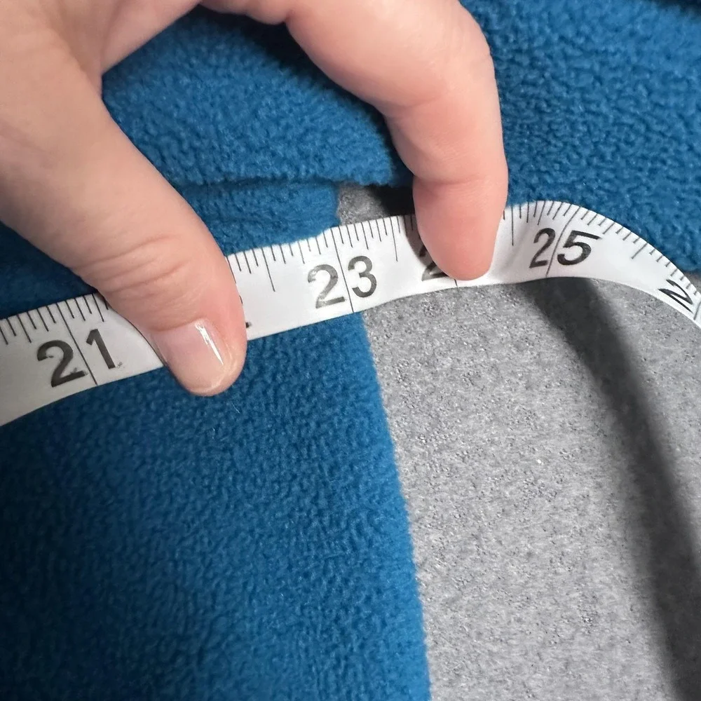 The North Face Fleece Jacket Womens XL Blue Teal Full Zip Outdoor Warm‎ Cozy